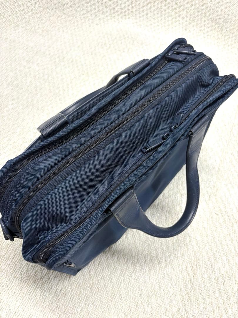 極美品★SHIPS別注TUMI 2way ALPHA3 ブリーフケース 紺