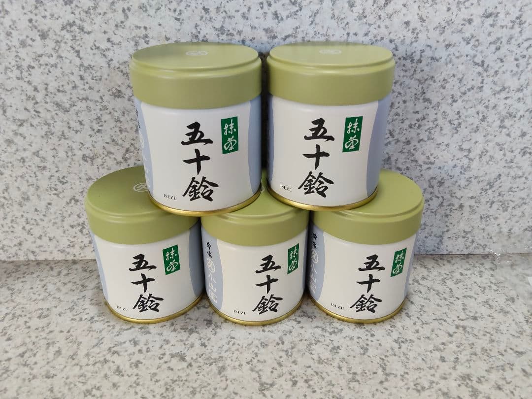 宇治 丸久小山園 抹茶 五十鈴40g缶【5缶セット】賞味期限2016年7月以降