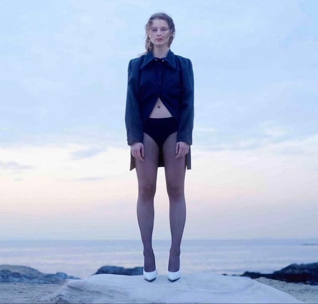 AKIKOAOKI ウール　シャツ　dementional shirts