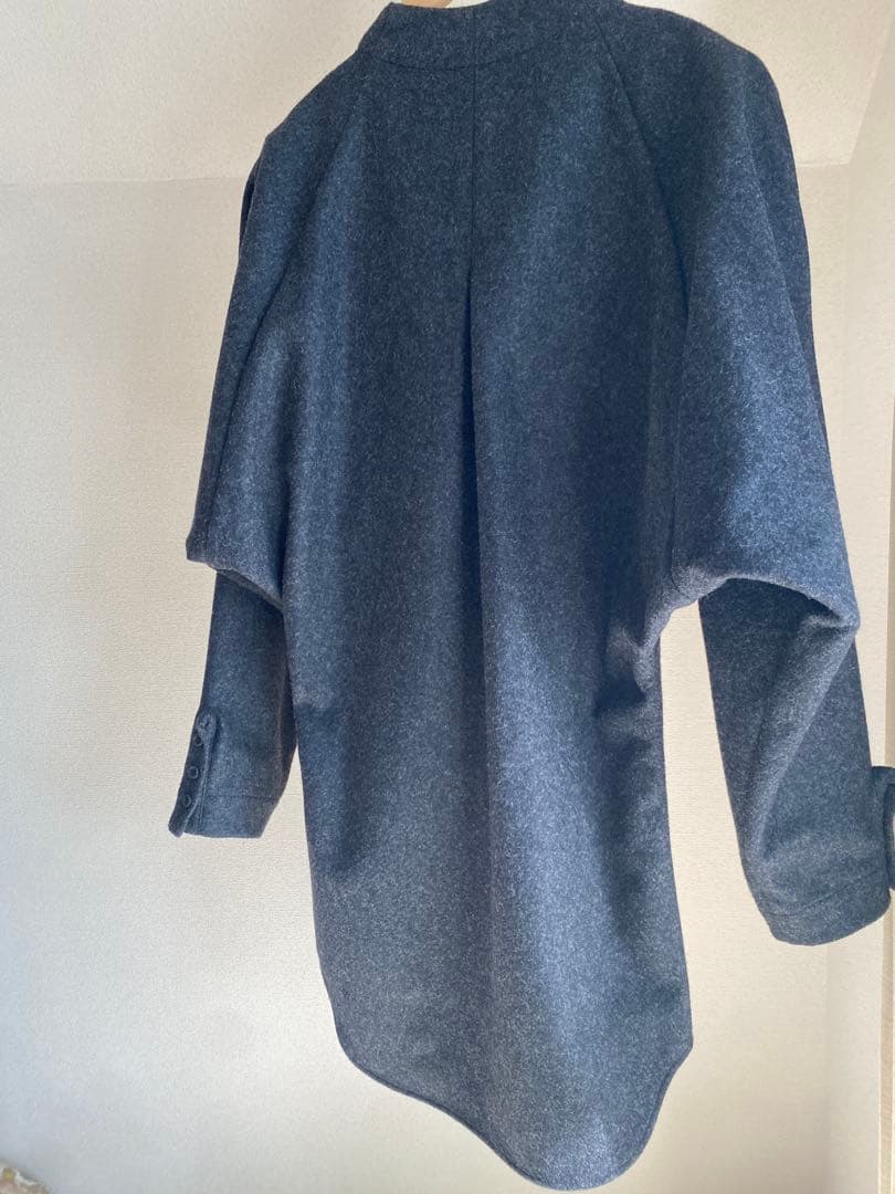 AKIKOAOKI ウール　シャツ　dementional shirts