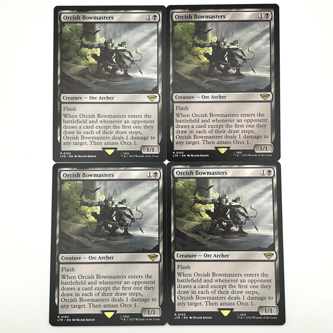 オークの弓使い　4枚セット 英語　MTG