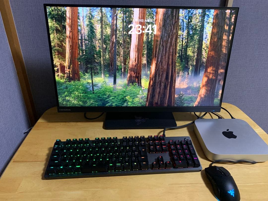 Apple Mac mini M1 , 4Kスクリーン, キーボードとマウス