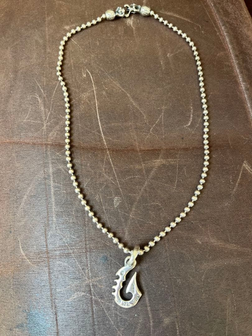 ビルウォールレザー　シルバーアクセ　チェーン　トップ　BWL フィッシュフック