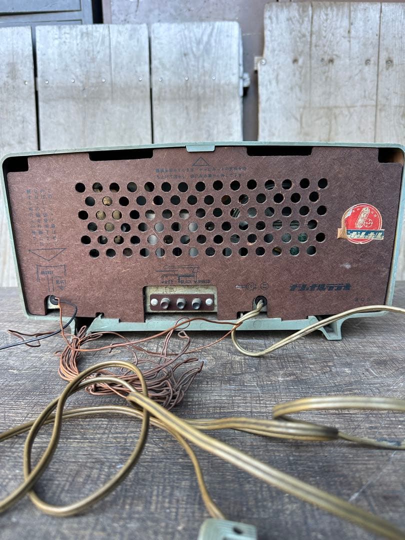 National 真空管ラジオ EA-305 通電確認済 レトロブルーが可愛い