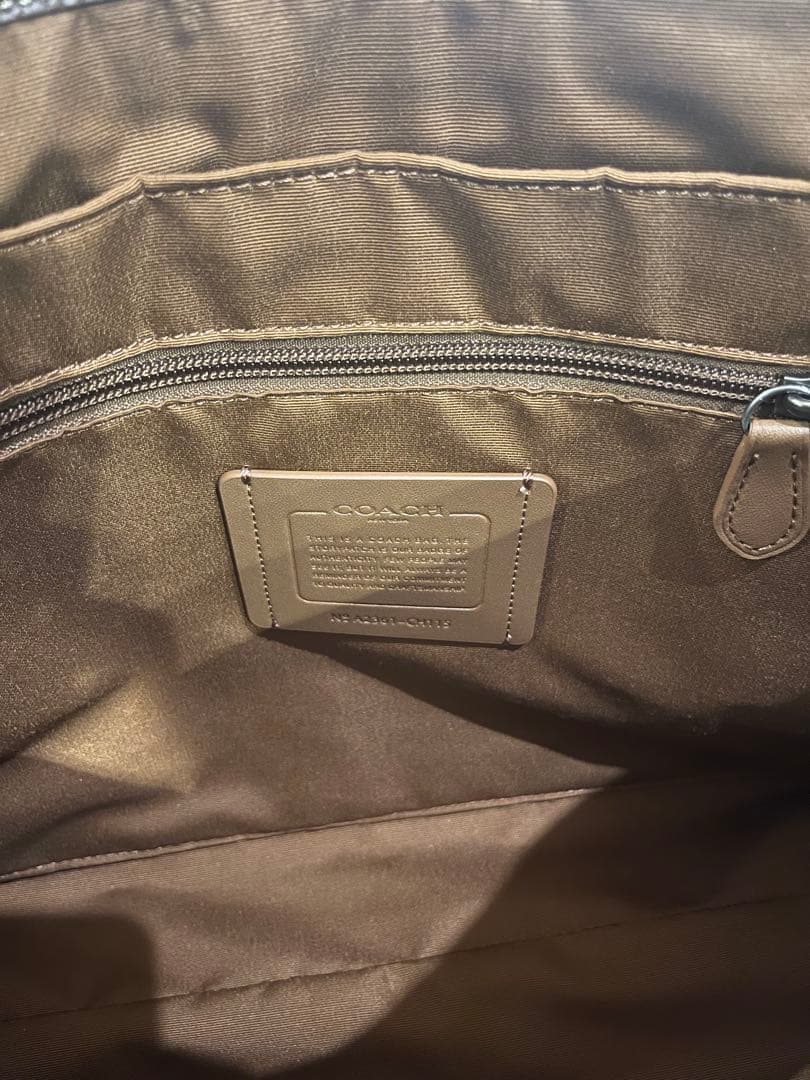 COACH メッセンジャーバッグ ブラウン/ベージュ