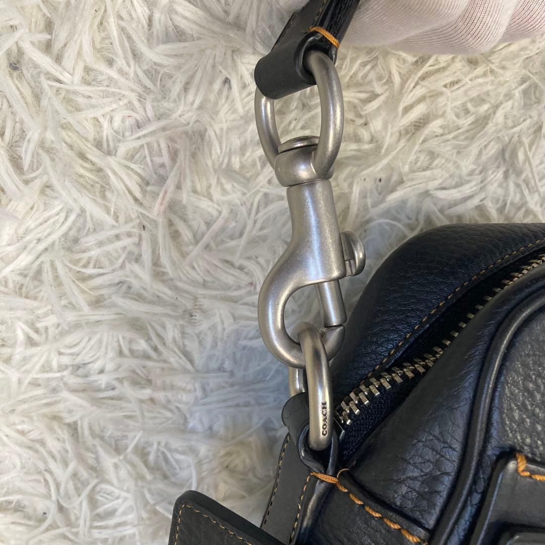 極美品 COACH DYLAN ディラン グラブタンレザー クロスボディ 黒