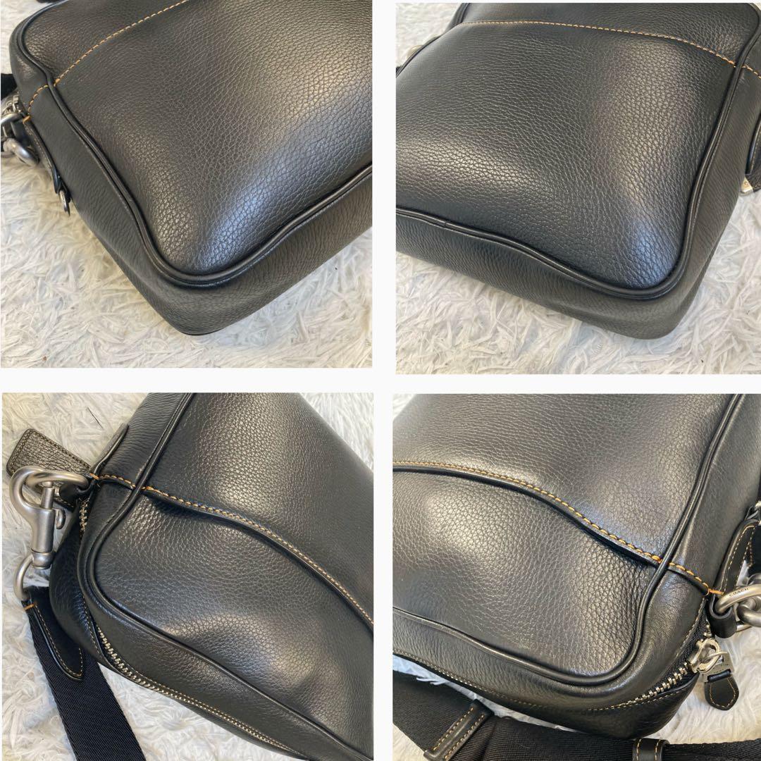 極美品 COACH DYLAN ディラン グラブタンレザー クロスボディ 黒