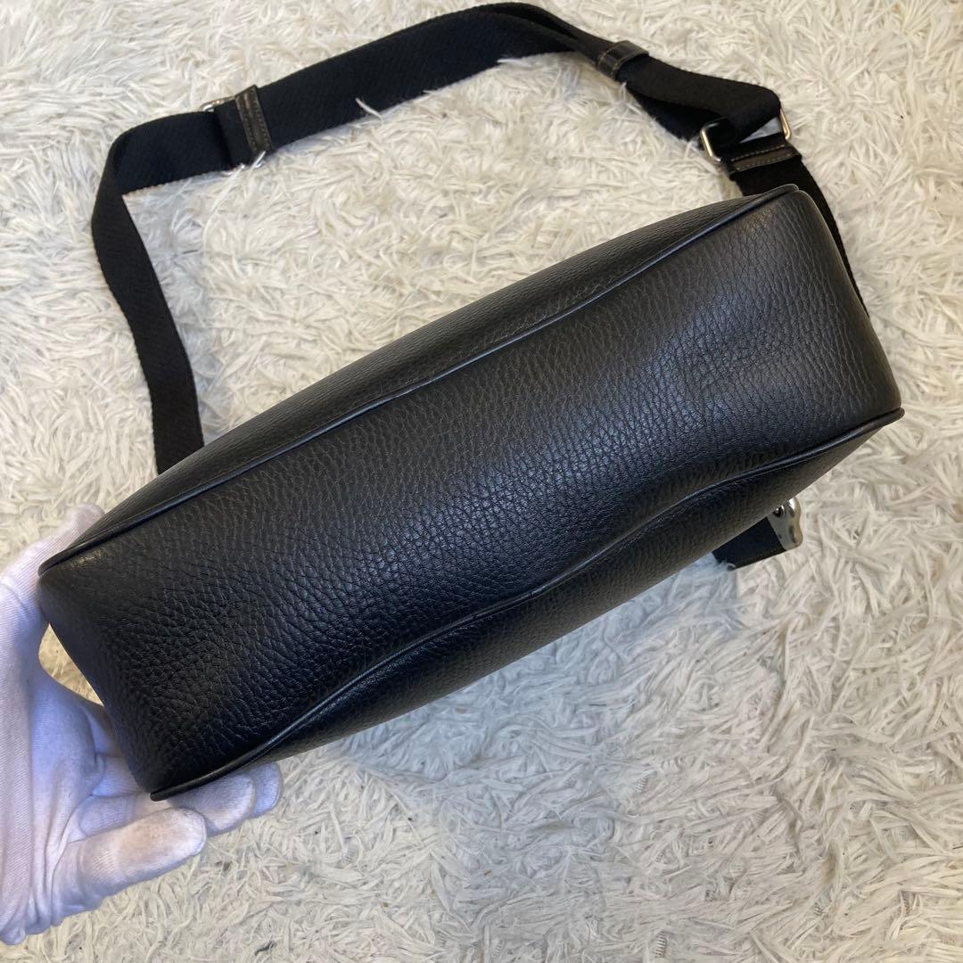 極美品 COACH DYLAN ディラン グラブタンレザー クロスボディ 黒