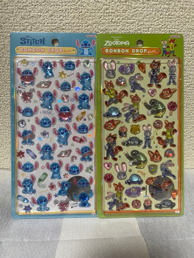 【正規品】ボンボンドロップシール ディズニー6枚セット