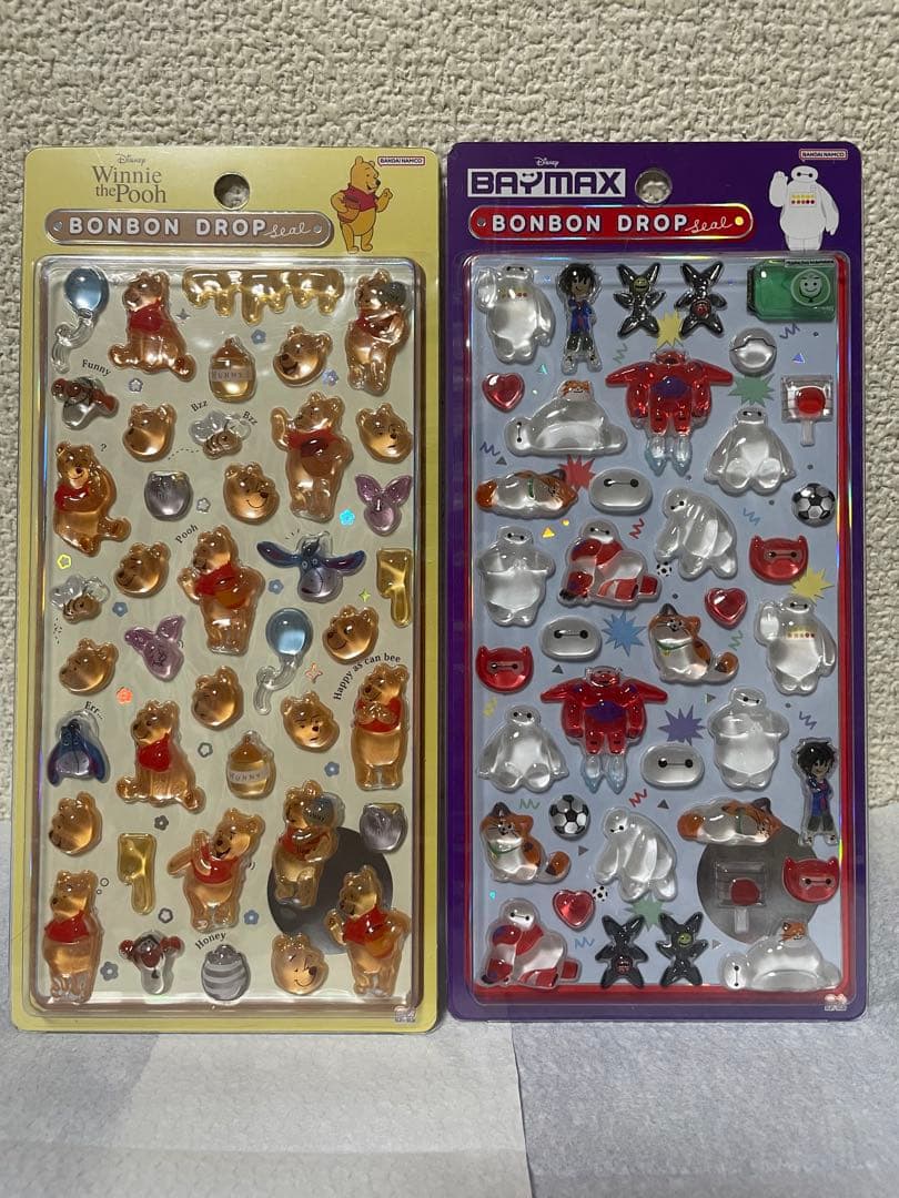 【正規品】ボンボンドロップシール ディズニー6枚セット