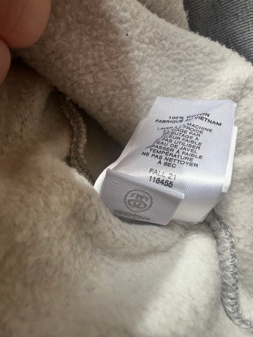 お値下げ STUSSY フードロゴ 刺繍 パーカー