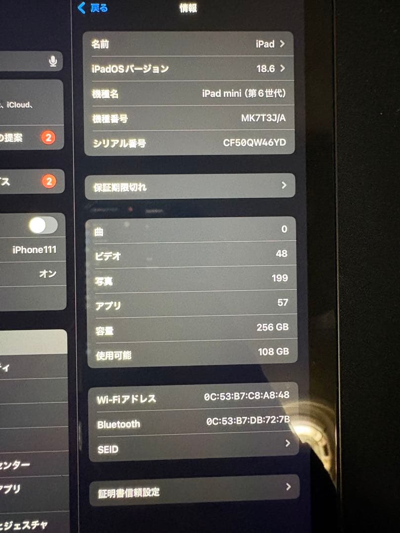 ピ*様 Apple iPadminiスペースグレー 本体
