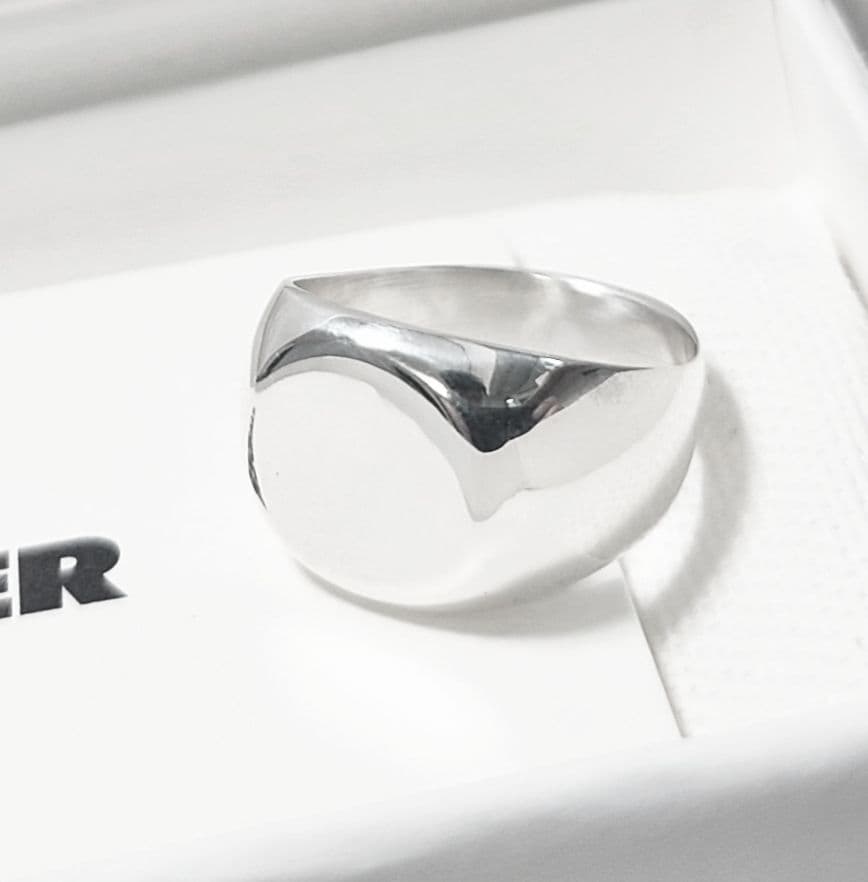 JIL SANDERジルサンダー　サイズS　クラシックリング　Silver925