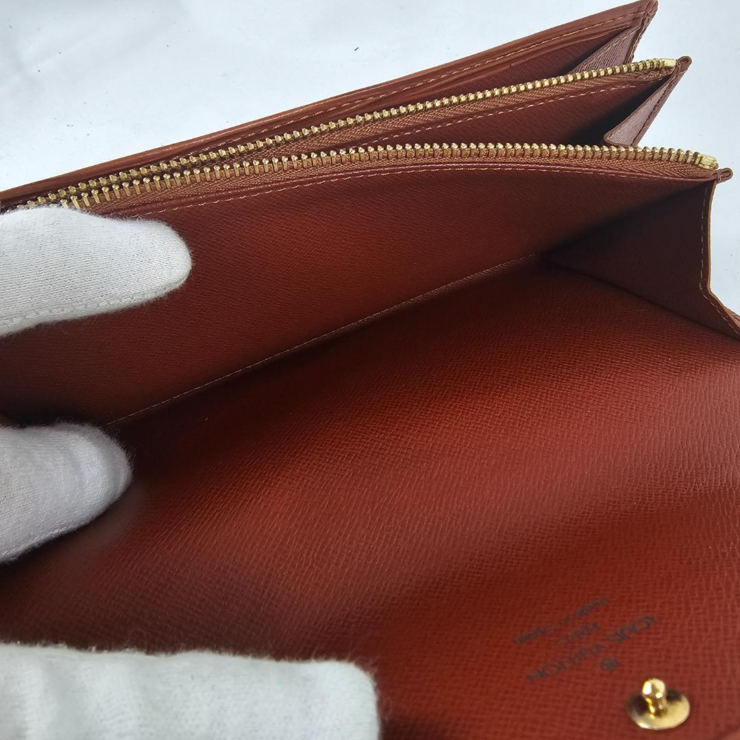 ルイヴィトン 長財布 エピ ポルトフォイユ サラ ケニアブラウン 茶