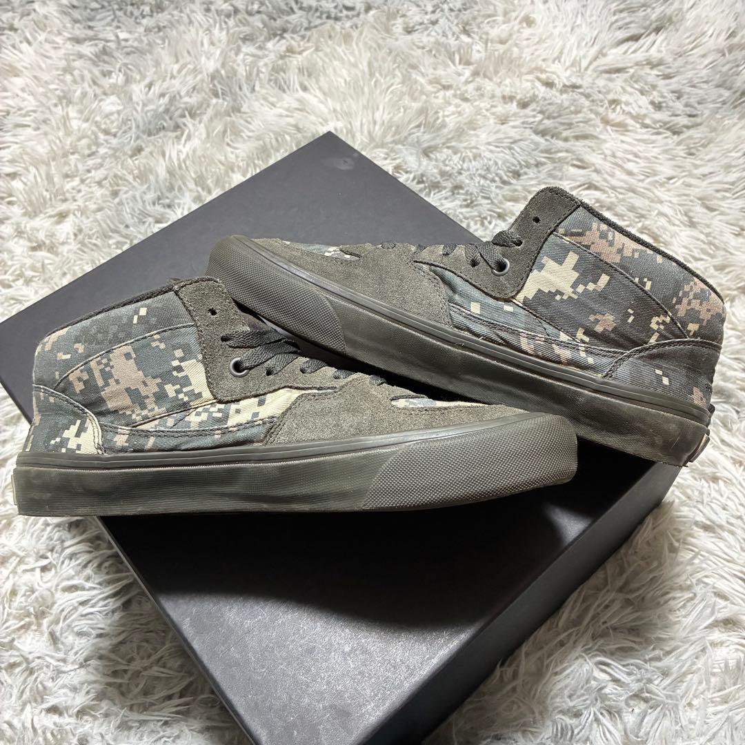 【良品】VANS × WTAPS US9 HALF CAB CAMO/GREY