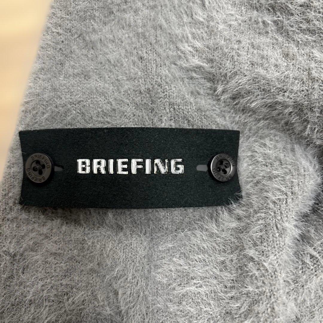 BRIEFING グレー ハイネックセーター M