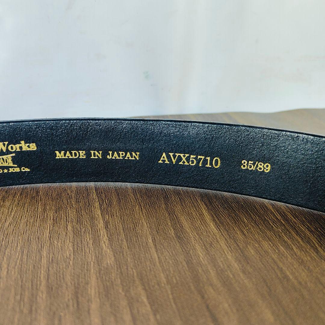 【極上極美品】ヴィンテージワークス× AVIREX　高級ドレスベルト 付属品完備