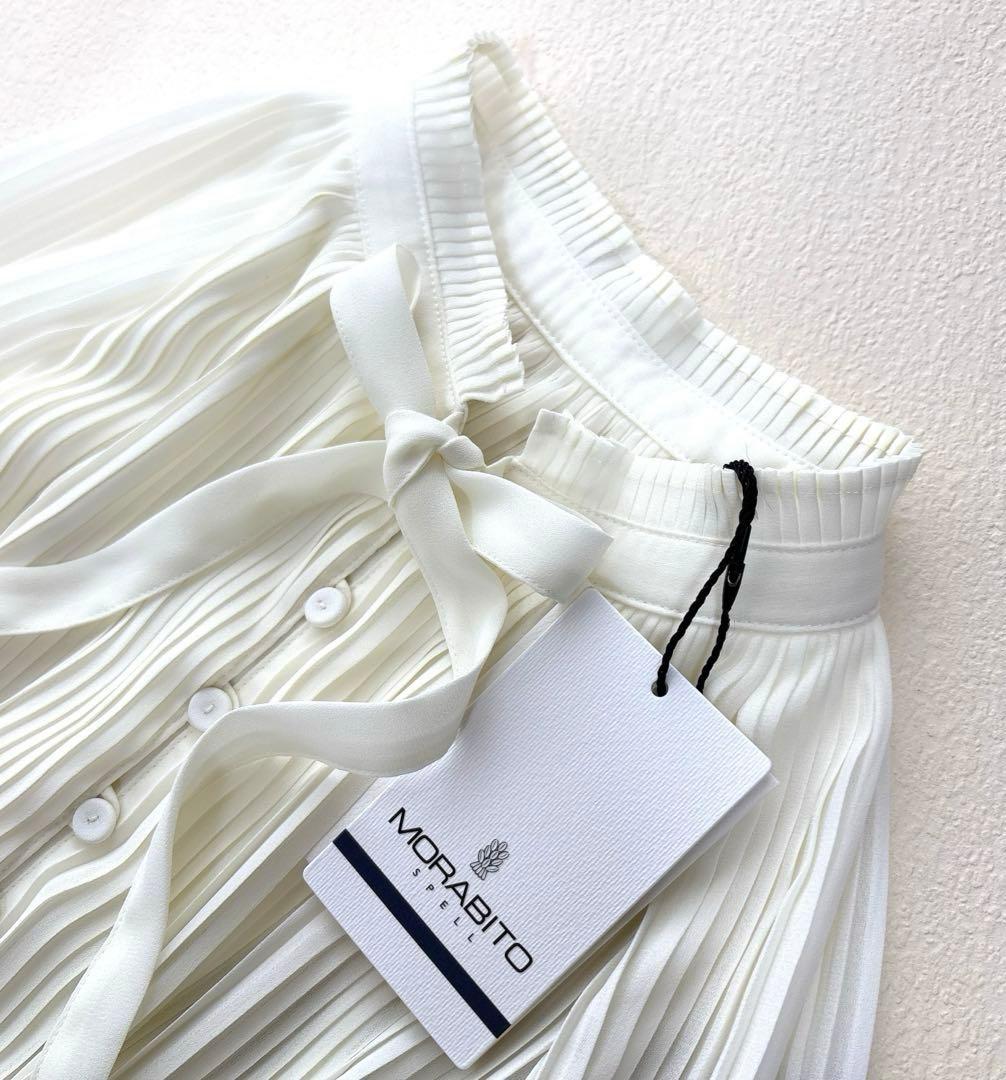 MORABITO モラビト《 SPELLスペル 》プリーツ&ライトシアーブラウス