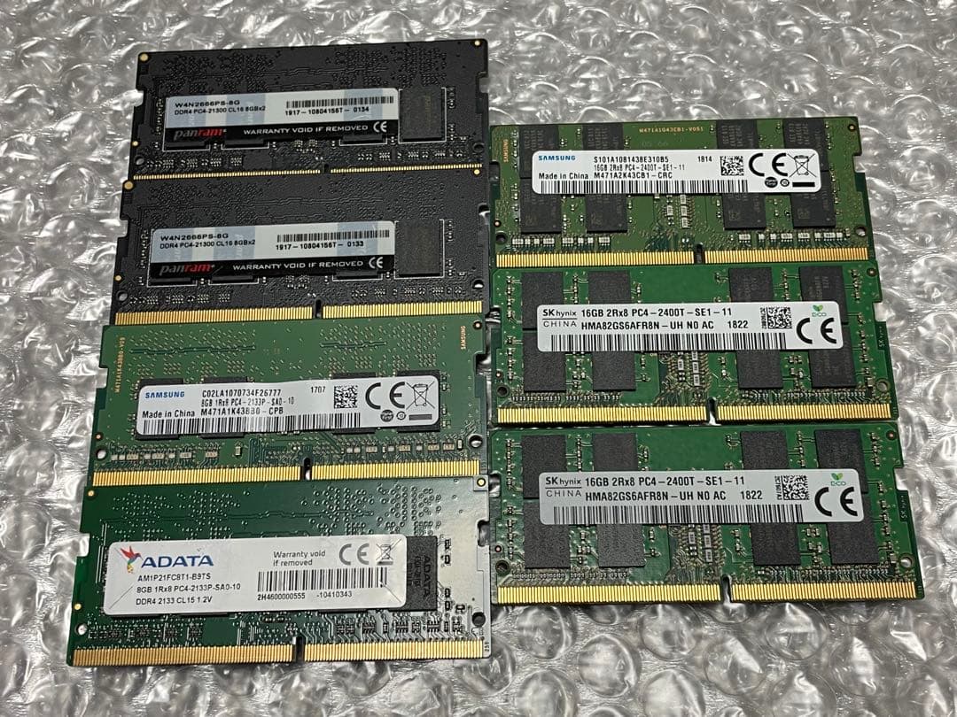 ノート用メモリー　DDR4 8GB＋16GB