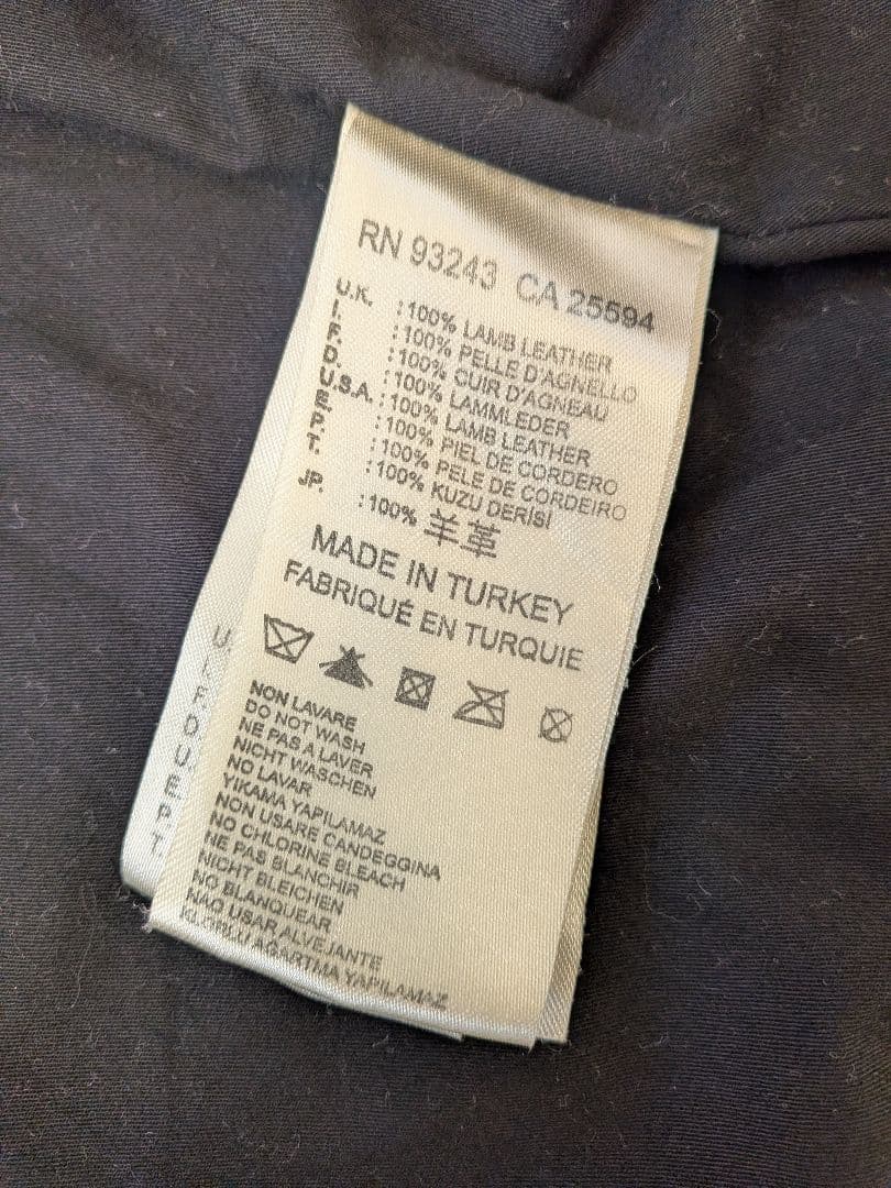 ■美品 DIESELディーゼル メンズ レザージャケット 羊革 L■