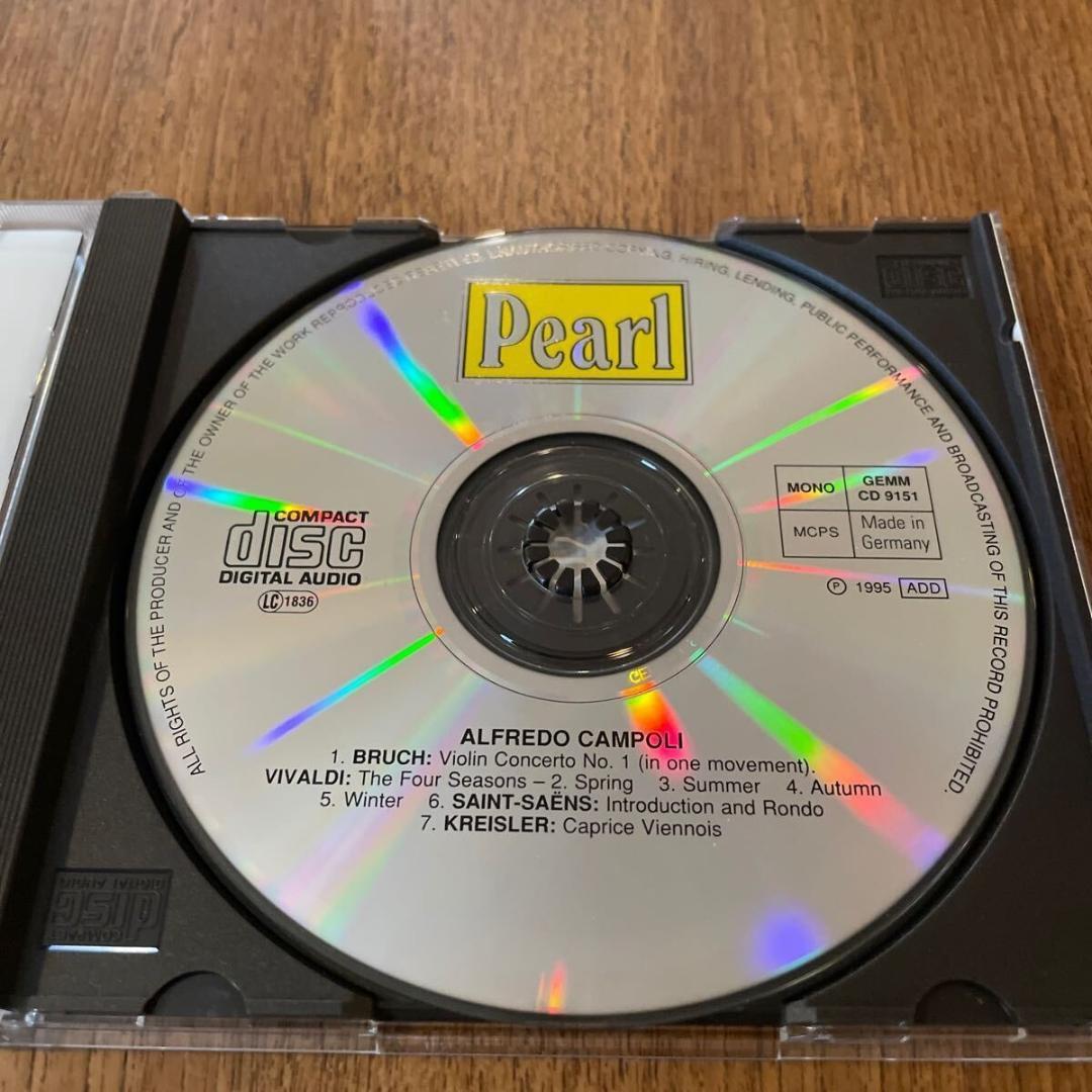 超稀少！カンポーリ ヴィヴァルディ:四季、ブルッフ:ヴァイオリン協奏曲1番