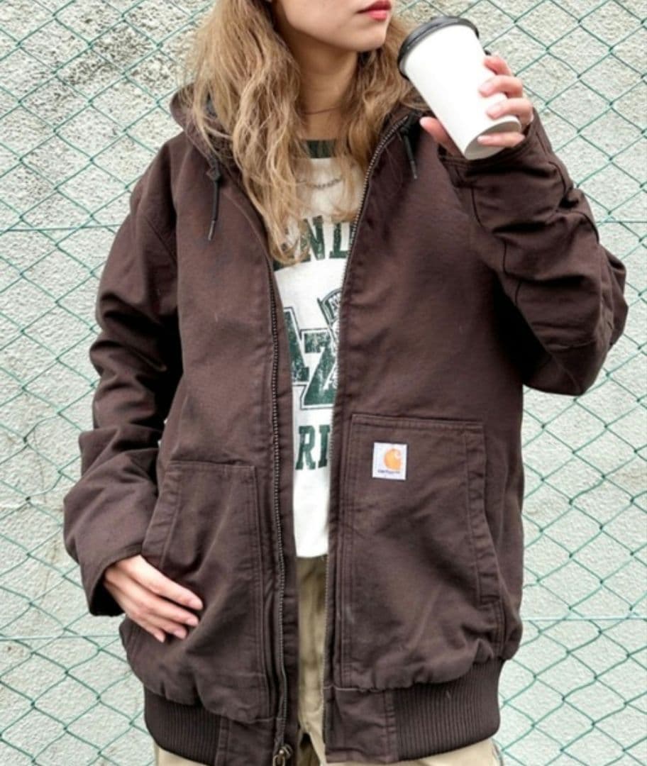 Carhartt ヴィンテージライク キルティングダックアクティブジャケット