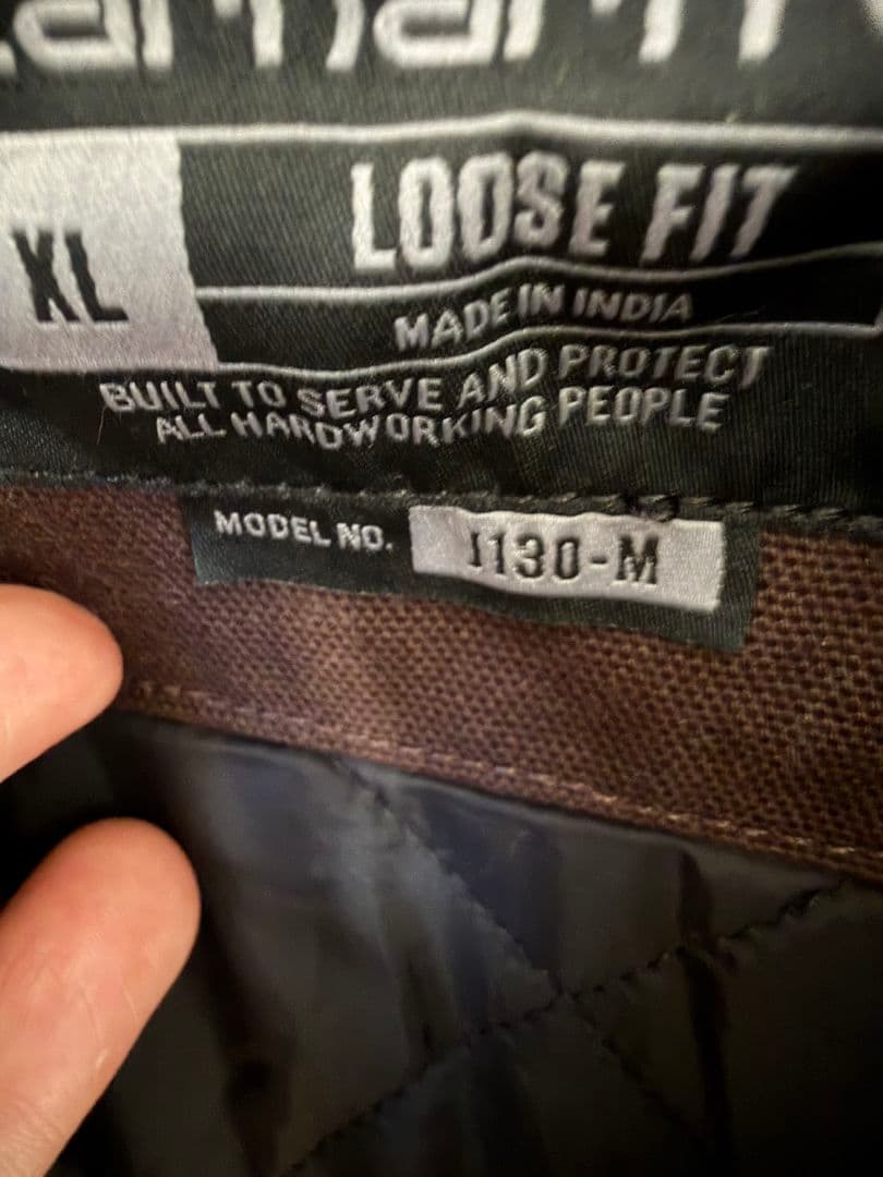 Carhartt ヴィンテージライク キルティングダックアクティブジャケット