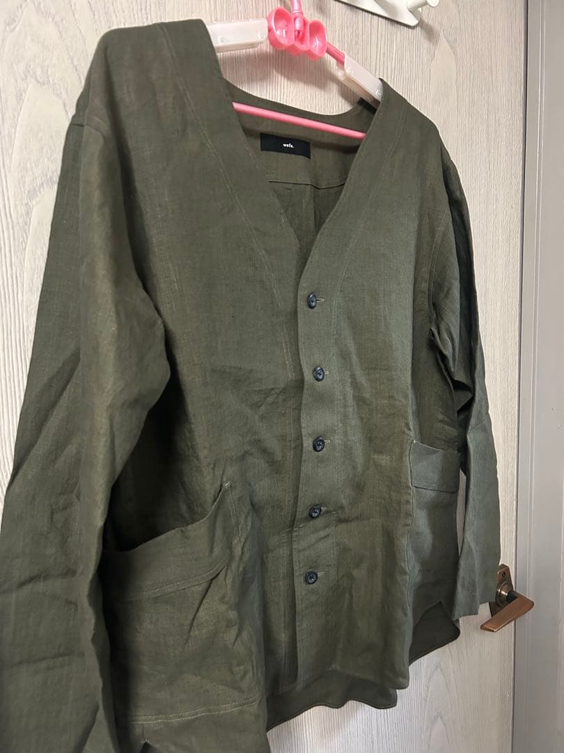 ま*け様 極美品 wafu.ついつい手を入れたくなるポケット付きボタンダウンシャ