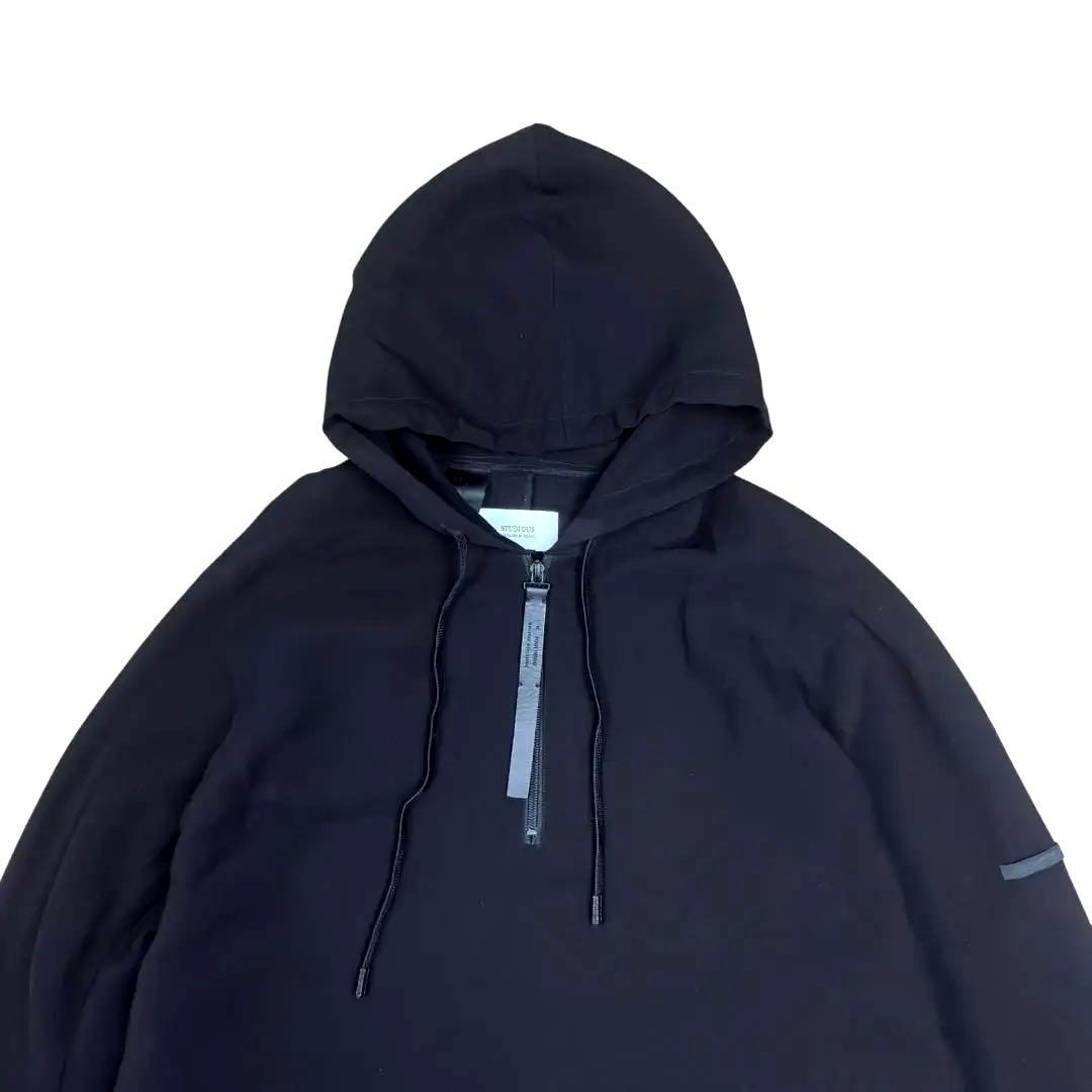 N.HOOLYWOOD × STUDIOUS ハーフジップ パーカー ブラック