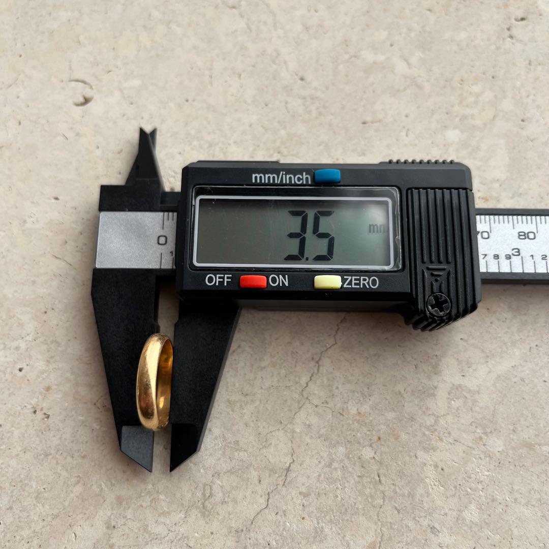 ゴールド リング 指輪 K18 18金 甲丸 かまぼこ 約10号 3.2g