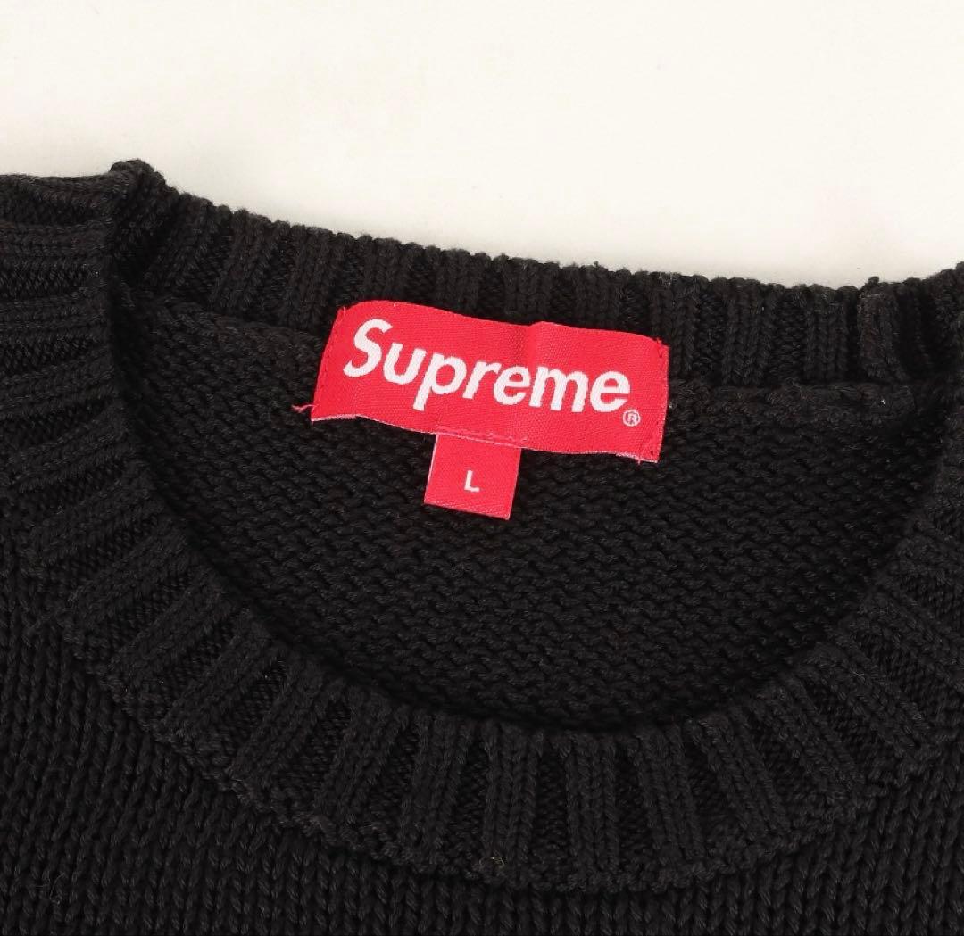 値下中/美品 Supreme Back Logo Sweater サイズL