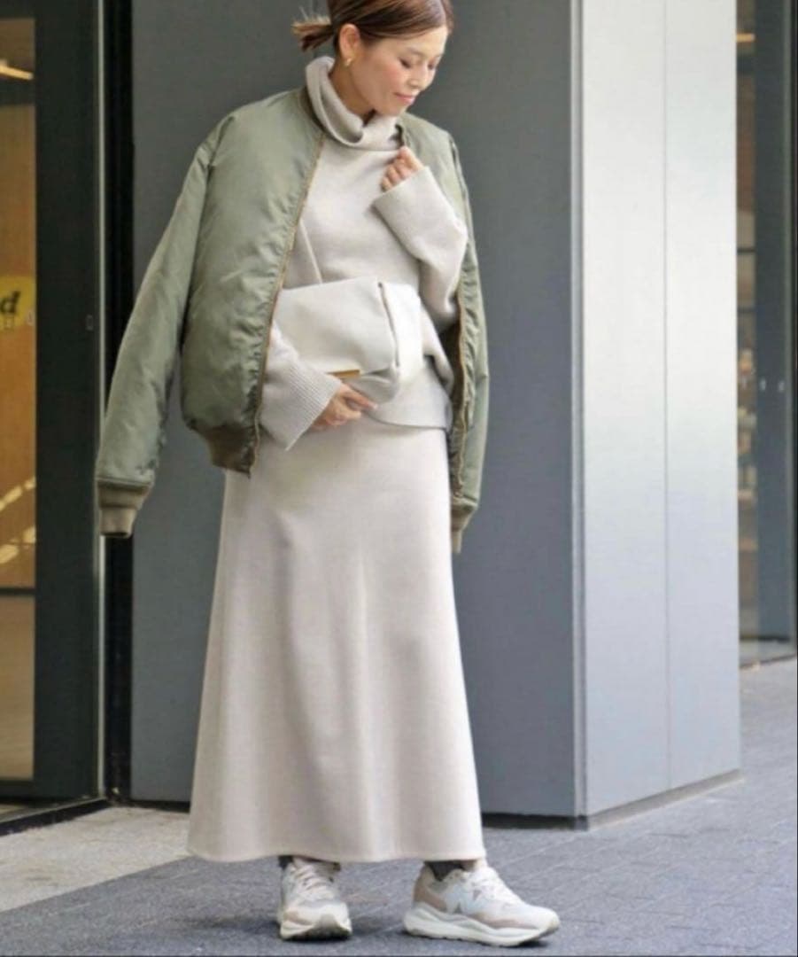 トト ドゥーズィエムクラス ミリタリーブルゾン　カーキ　MA-1