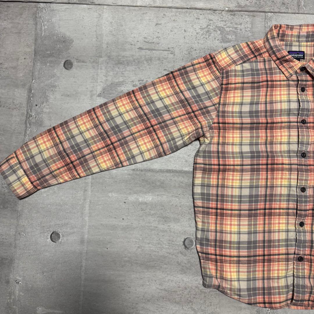 patagonia 20年製 フィヨルドフランネルシャツ ピンク ネルシャツ M