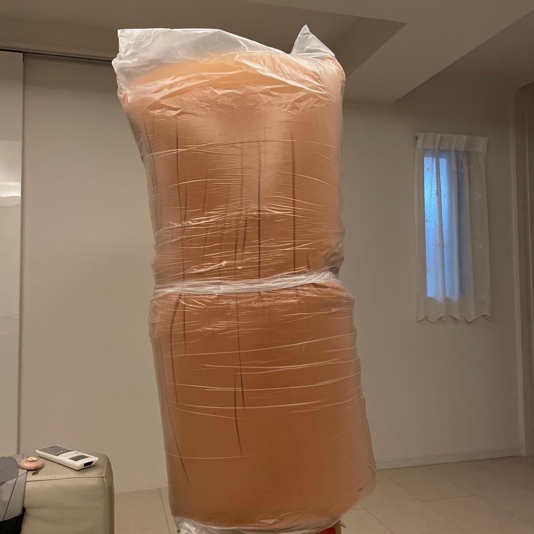 ビーズクッション 円筒形 ベージュ