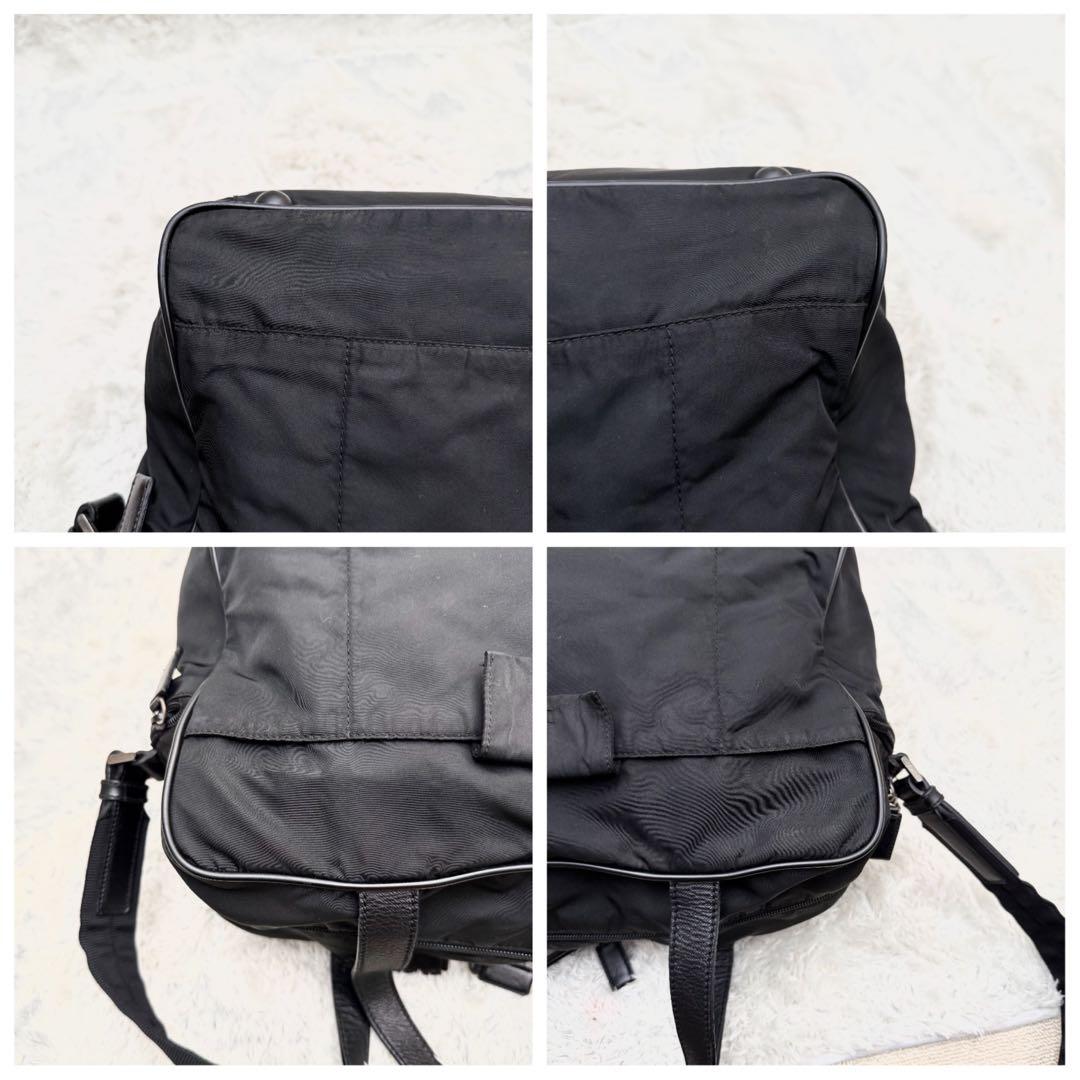 PRADAプラダ2wayバッグ ビジネスバッグ 三角ロゴボストン テスート 黒