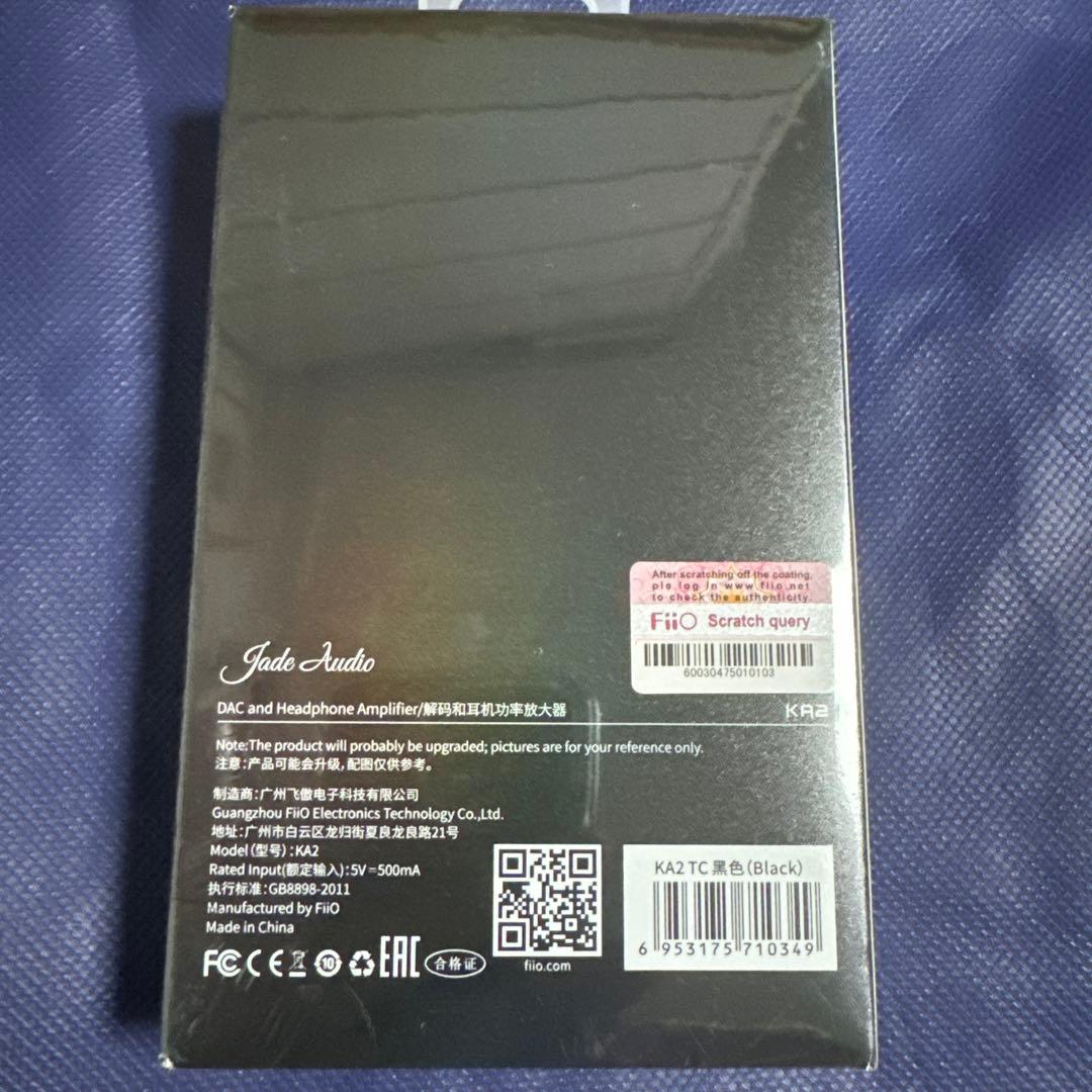 フィーオ FiiO ポータブルヘッドホンアンプ USB-C端子　ブラック