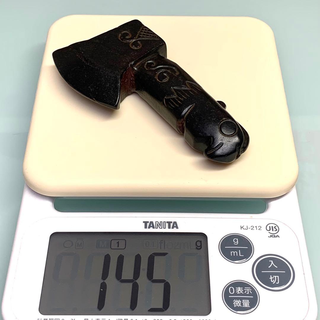 隕石 神斧のトーテム 宇宙パワー 不思議の石鉄隕石　アンティーク　彫刻縁起物