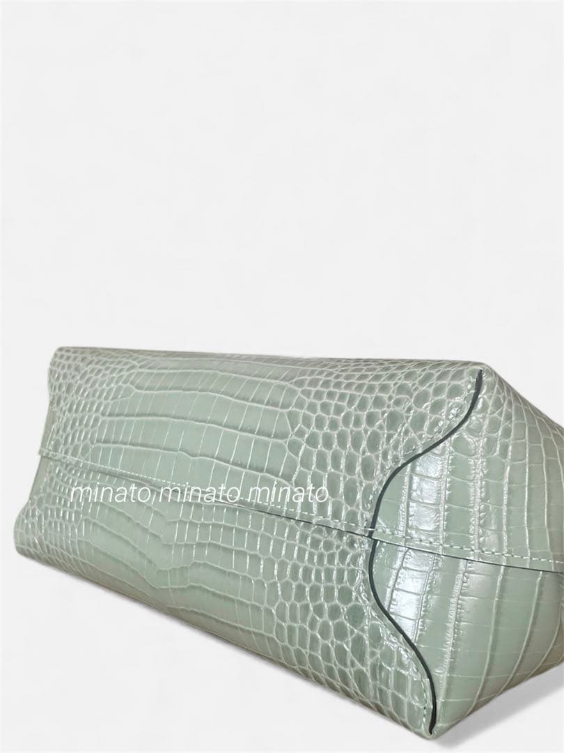 モウメンマーベリック 未使用級ロンシャンクロコルロゾトップハンドルバッグ