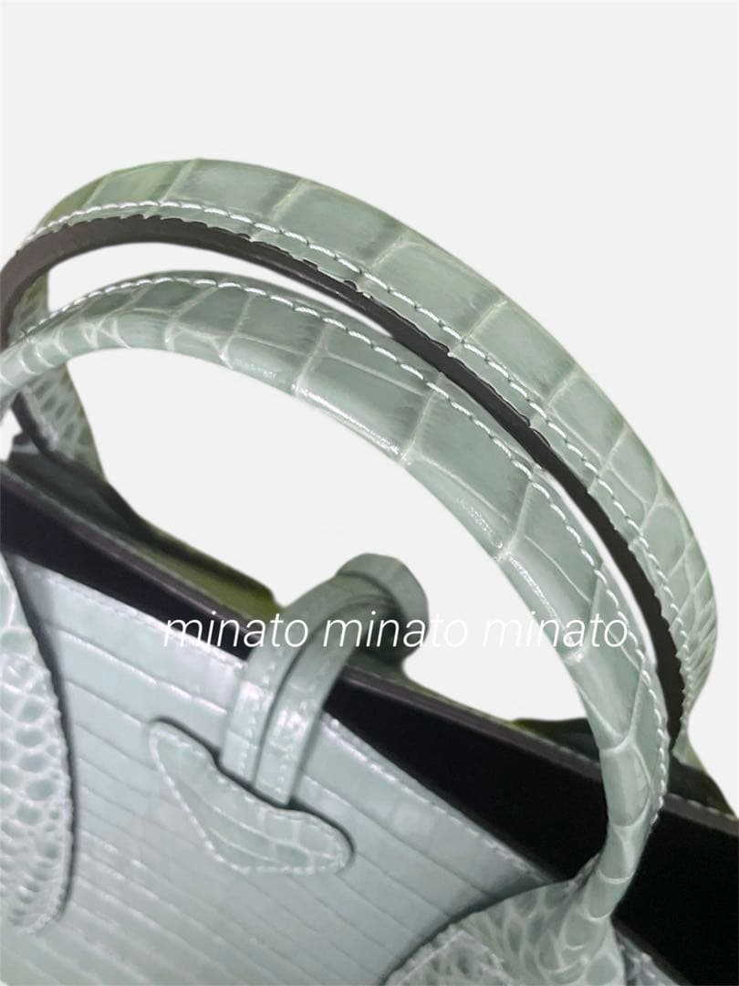 モウメンマーベリック 未使用級ロンシャンクロコルロゾトップハンドルバッグ