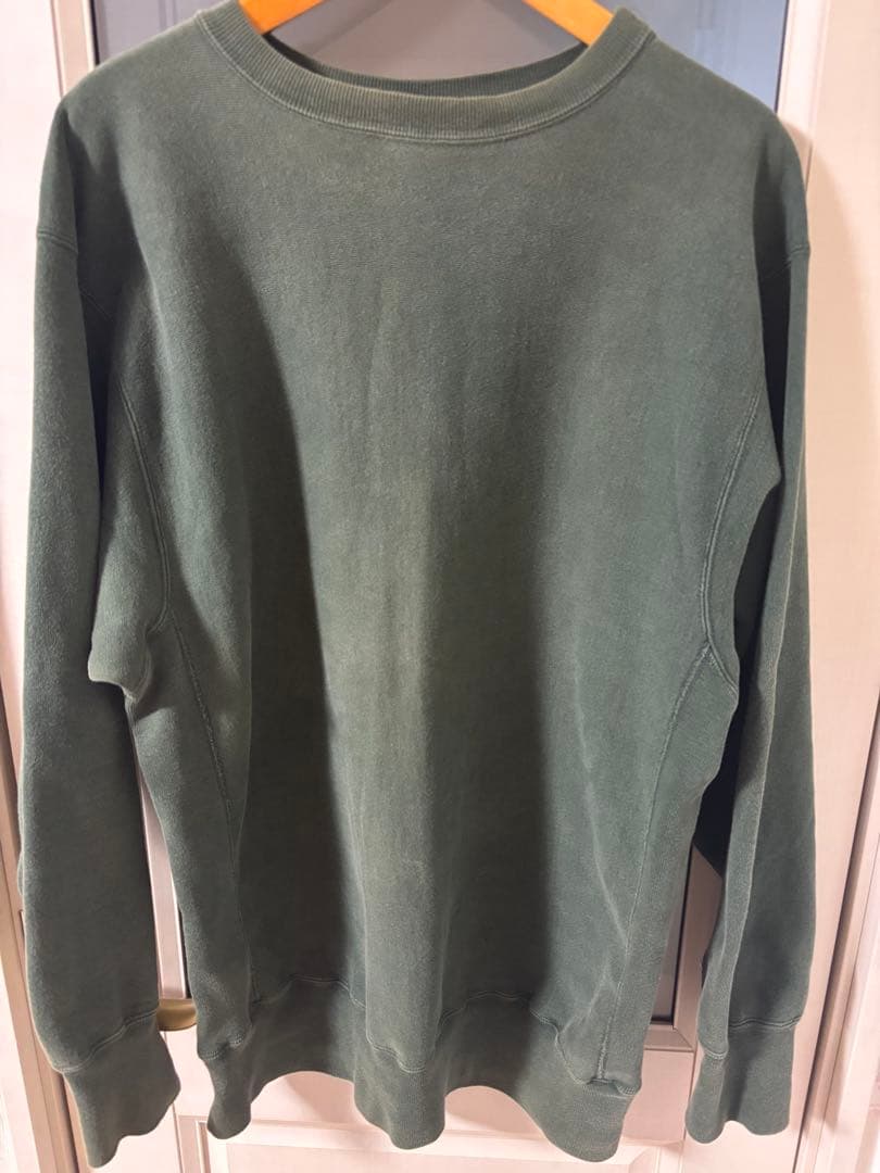 【良品】チャンピオン 90s 刺繍タグ 目無し リバースウィーブ USA製 緑