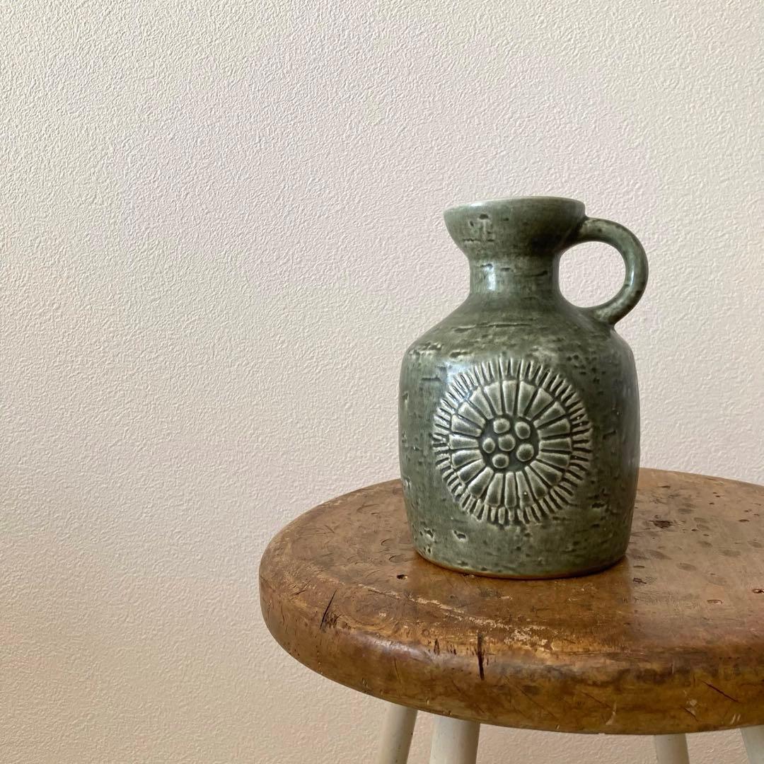 北欧ヴィンテージ　ロールストランド 陶器のフラワーベース/花器/花瓶/水差し