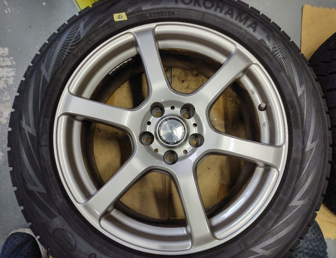 バリ溝スタッドレス〘2024年製〙245/50R18 アルミホイールセット 4本