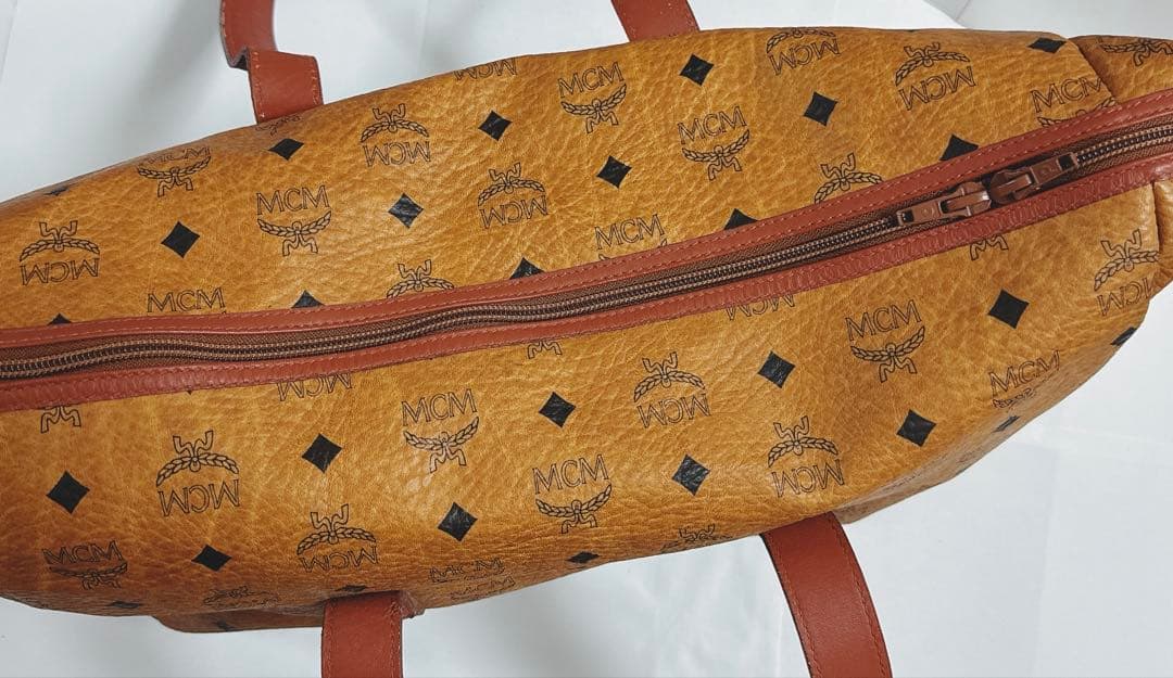 MCM ロゴプリント ボストンバッグ