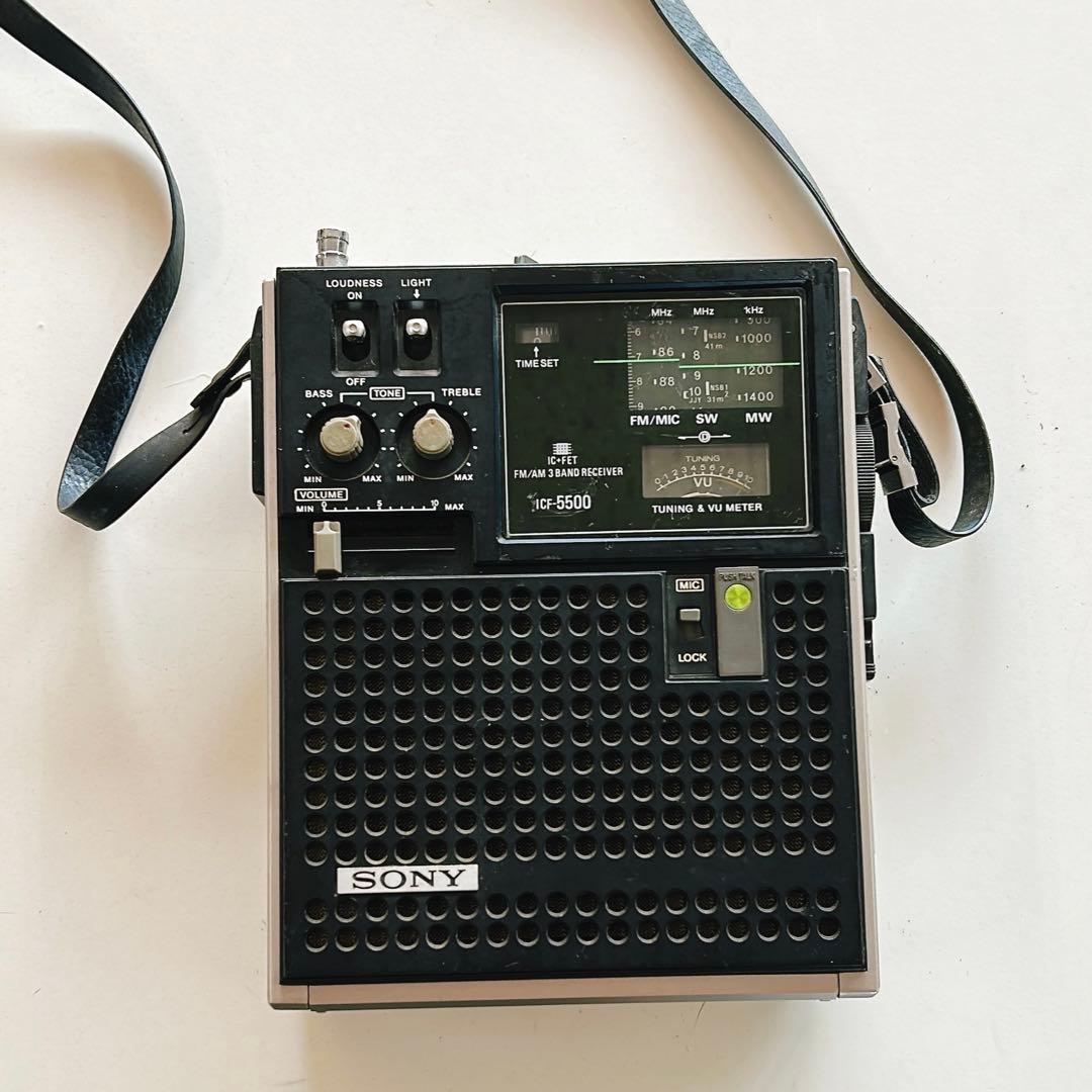 ICR-5500 ポータブルラジオチューナー電池入れて音は出ました。