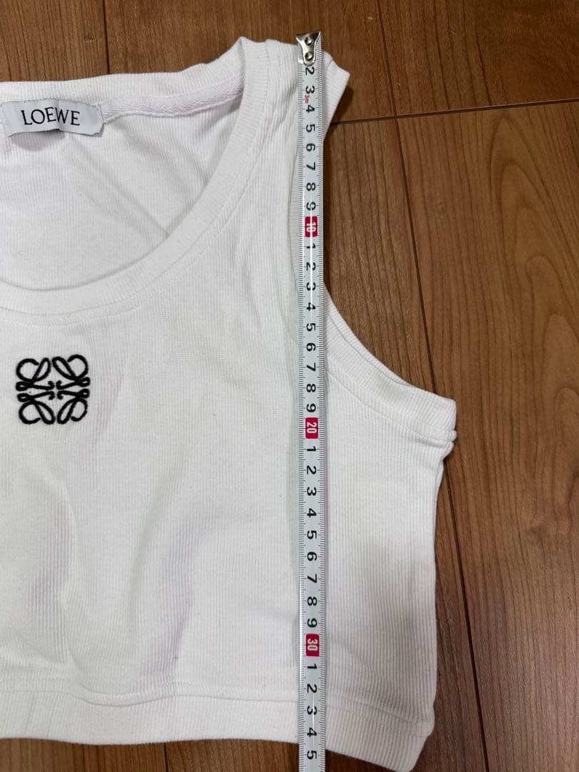 LOEWE ロエベ ベアトップ タンクトップ ハーフトップ 白