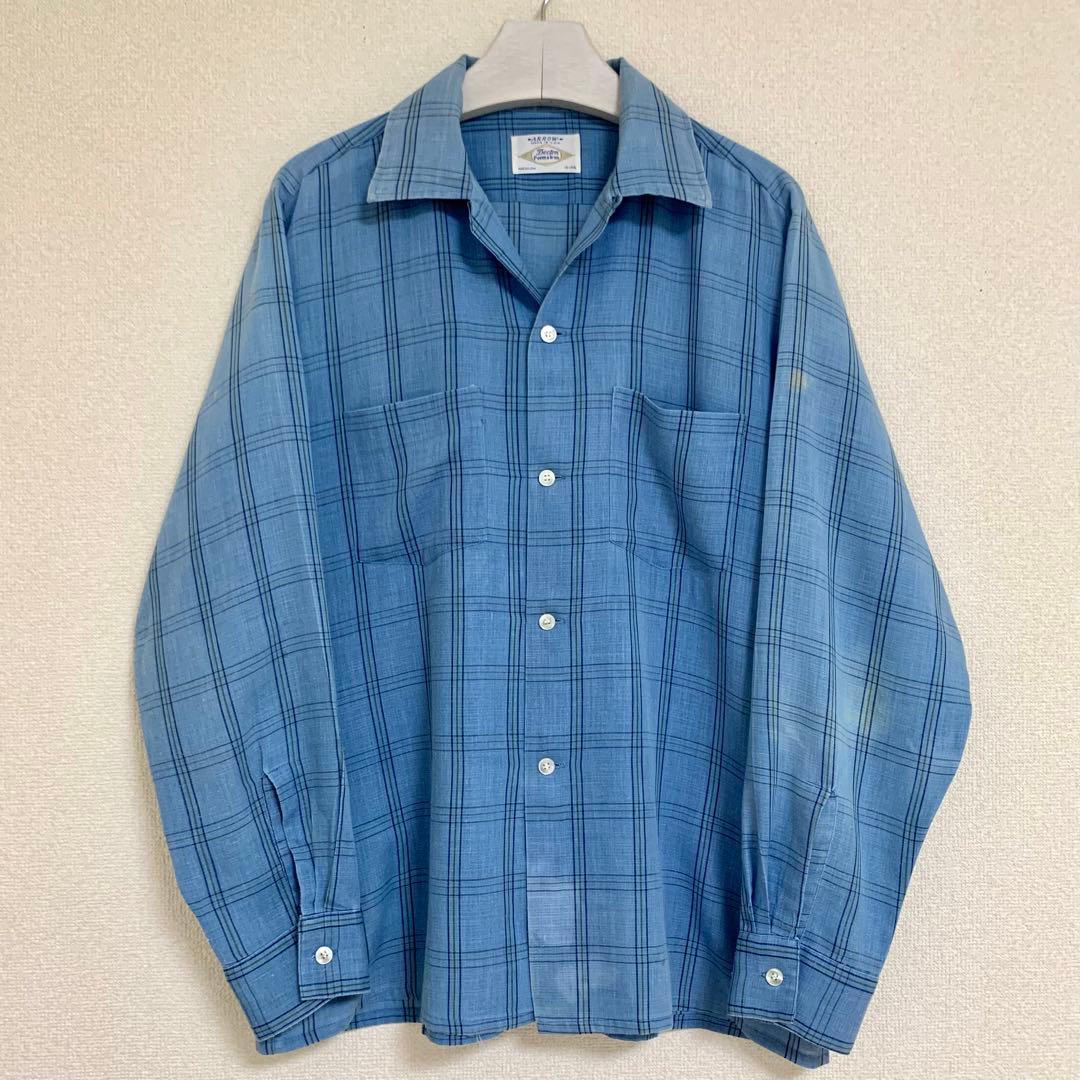 60s ARROW ビンテージ コットン チェック シャツ ロカビリー アロー