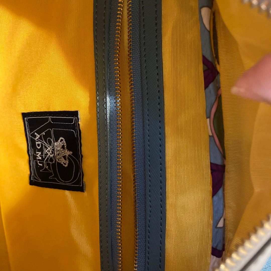 ADMJ　クロコ型押し　ボストンバッグ　28cm