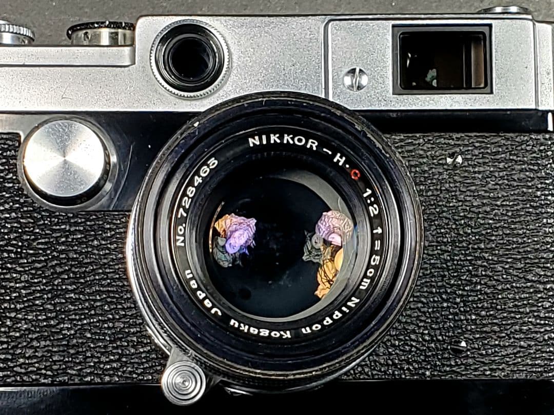 極上キャノンL2　高級ニコンレンズ50mmF2付き完動品