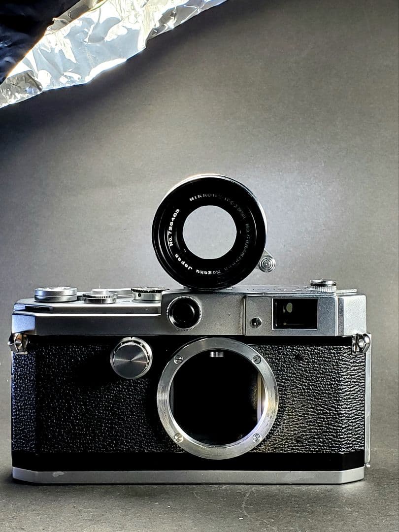 極上キャノンL2　高級ニコンレンズ50mmF2付き完動品