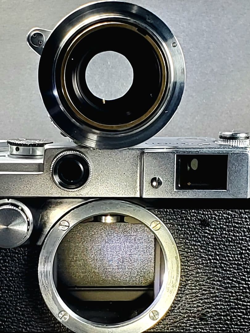 極上キャノンL2　高級ニコンレンズ50mmF2付き完動品